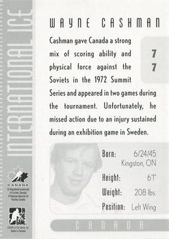 2006-07 In The Game Used International Ice #77 Wayne Cashman Back