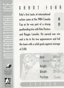 2006-07 In The Game Used International Ice #80 Grant Fuhr Back