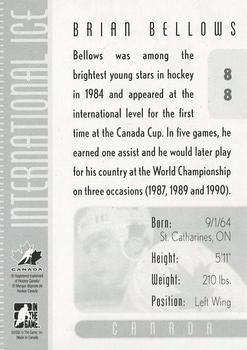 2006-07 In The Game Used International Ice #88 Brian Bellows Back