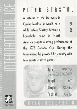 2006-07 In The Game Used International Ice #92 Peter Stastny Back