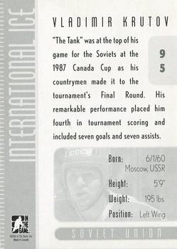 2006-07 In The Game Used International Ice #95 Vladimir Krutov Back
