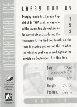 2006-07 In The Game Used International Ice #123 Larry Murphy Back