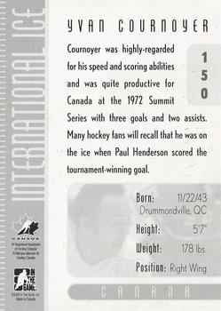 2006-07 In The Game Used International Ice #150 Yvan Cournoyer Back