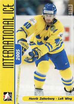 2006-07 In The Game Used International Ice #154 Henrik Zetterberg Front