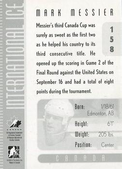 2006-07 In The Game Used International Ice #158 Mark Messier Back