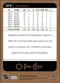 2006-07 O-Pee-Chee #473 Jan Bulis Back