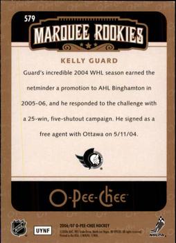 2006-07 O-Pee-Chee #579 Kelly Guard Back