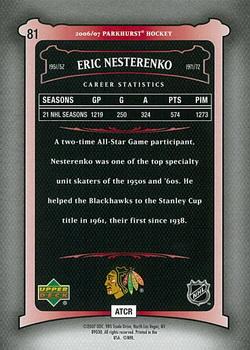 2006-07 Parkhurst #81 Eric Nesterenko Back