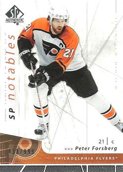 2006-07 SP Authentic #146 Peter Forsberg Front