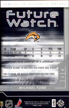 2006-07 SP Authentic #246 Michael Funk Back