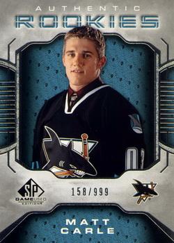 2006-07 SP Game Used #150 Matt Carle Front