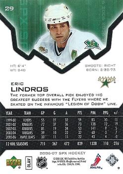 2006-07 SPx #29 Eric Lindros Back
