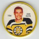1960-61 Shirriff Coins #104 John Bucyk Front