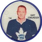 1960-61 Shirriff Coins #14 Garry Edmundson Front