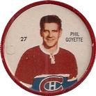 1960-61 Shirriff Coins #27 Phil Goyette Front