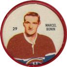 1960-61 Shirriff Coins #29 Marcel Bonin Front