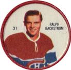 1960-61 Shirriff Coins #31 Ralph Backstrom Front