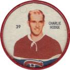 1960-61 Shirriff Coins #39 Charlie Hodge Front