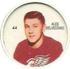1960-61 Shirriff Coins #44 Alex Delvecchio Front