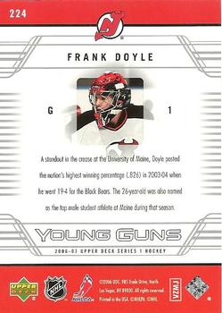 2006-07 Upper Deck #224 Frank Doyle Back