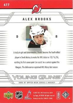 2006-07 Upper Deck #477 Alex Brooks Back