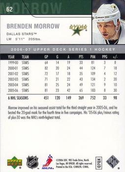 2006-07 Upper Deck #62 Brenden Morrow Back