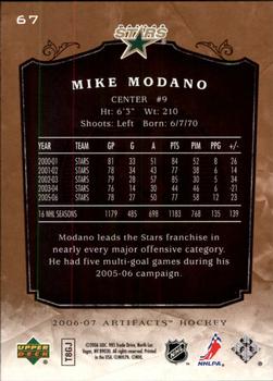 2006-07 Upper Deck Artifacts #67 Mike Modano Back