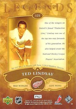 2006-07 Upper Deck Artifacts #121 Ted Lindsay Back
