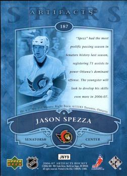 2006-07 Upper Deck Artifacts #187 Jason Spezza Back