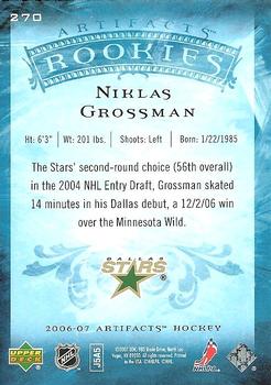 2006-07 Upper Deck Artifacts #270 Nicklas Grossman Back