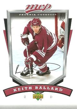 2006-07 Upper Deck MVP #227 Keith Ballard Front