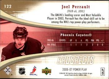 2006-07 Upper Deck Power Play #122 Joel Perrault Back