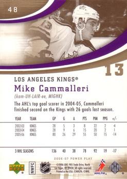 2006-07 Upper Deck Power Play #48 Mike Cammalleri Back