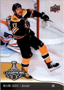 2011 Upper Deck Boston Bruins Stanley Cup Champions #5 Milan Lucic Front