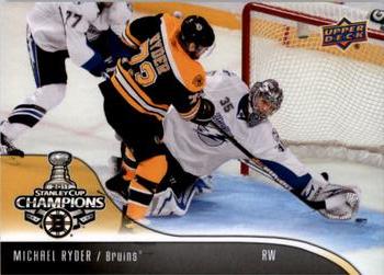 2011 Upper Deck Boston Bruins Stanley Cup Champions #8 Michael Ryder Front