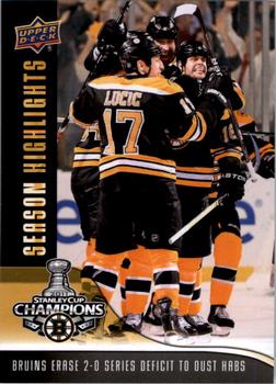 2011 Upper Deck Boston Bruins Stanley Cup Champions #26 Milan Lucic Front
