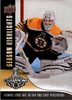 2011 Upper Deck Boston Bruins Stanley Cup Champions #29 Tim Thomas Front