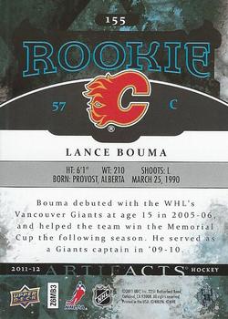 2011-12 Upper Deck Artifacts #155 Lance Bouma Back