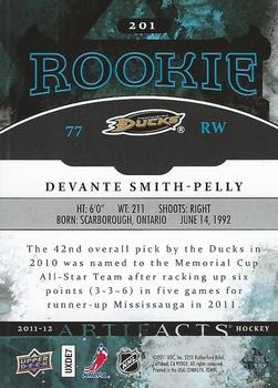 2011-12 Upper Deck Artifacts #201 Devante Smith-Pelly Back