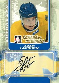 2011-12 In The Game Canada vs. The World #A-AL Adam Larsson Front