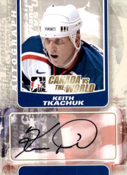 2011-12 In The Game Canada vs. The World #A-KT Keith Tkachuk Front