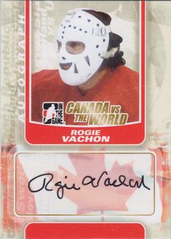 2011-12 In The Game Canada vs. The World #A-RV Rogie Vachon Front