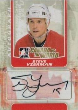 2011-12 In The Game Canada vs. The World #A-SY Steve Yzerman Front