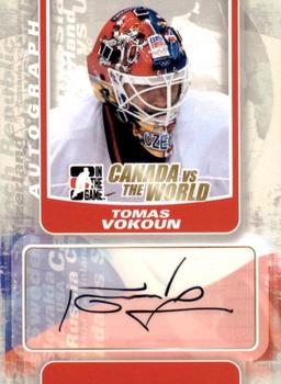 2011-12 In The Game Canada vs. The World #A-TV Tomas Vokoun Front