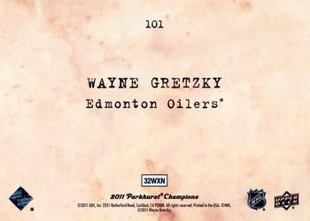 2011-12 Parkhurst Champions #101 Wayne Gretzky Back