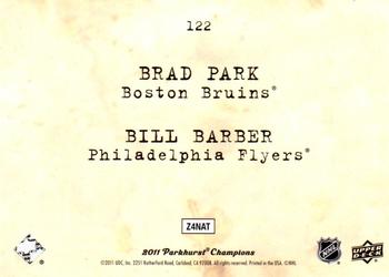 2011-12 Parkhurst Champions #122 Bill Barber / Brad Park Back