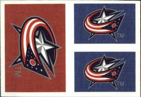 2011-12 Panini Stickers #7 / 227 Columbus Blue Jackets Logo Front