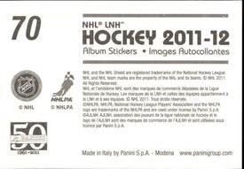 2011-12 Panini Stickers #70 Dmitry Kulikov Back