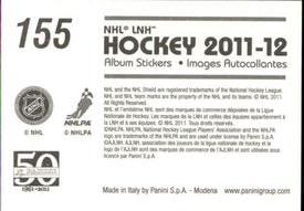 2011-12 Panini Stickers #155 Victor Hedman Back