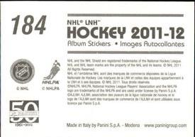 2011-12 Panini Stickers #184 Ondrej Pavelec Back